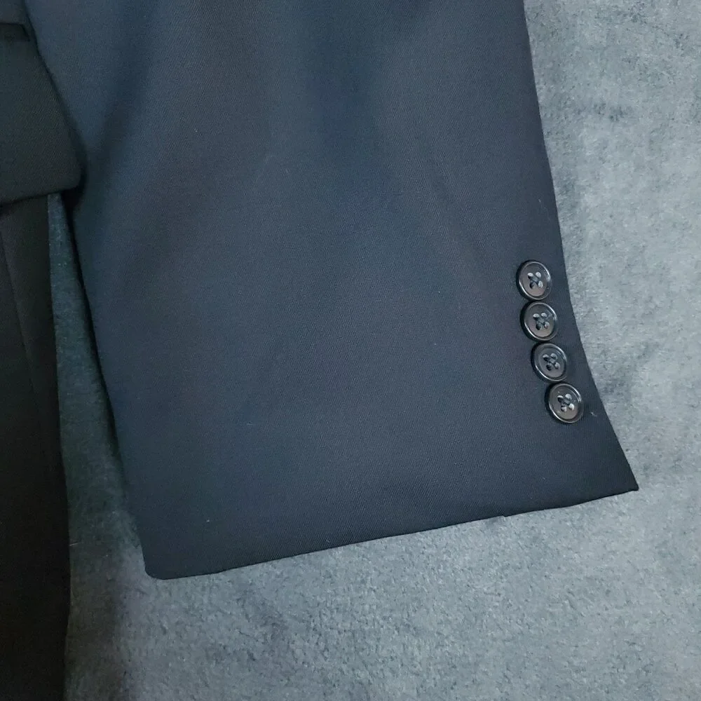 JOE Joseph Abboud Wool Black Dual Vent Blazer Sport Jacket 46R Wool - Picture 5 of 15